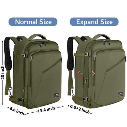 MATEIN 40L Carry-On Travel Backpack, Black