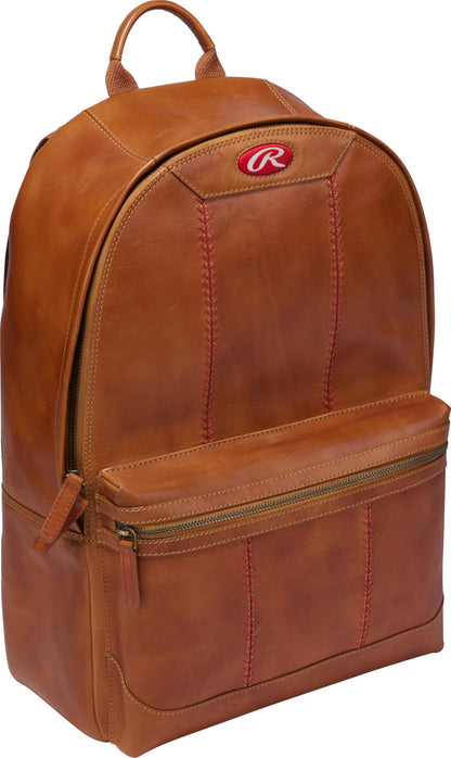Rawlings Heritage 1887 Men's Leather Backpack, Brown
