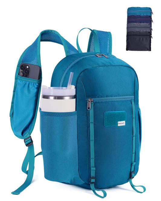 Blue Quartz 15L Ultralight Hiking Backpack, Foldable