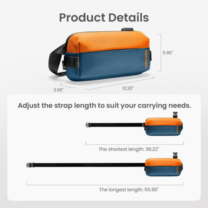 tomtoc Compact EDC Sling Bag, Lightweight