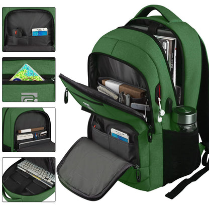 Anti-Theft Laptop Backpack with USB – 15.6" Black