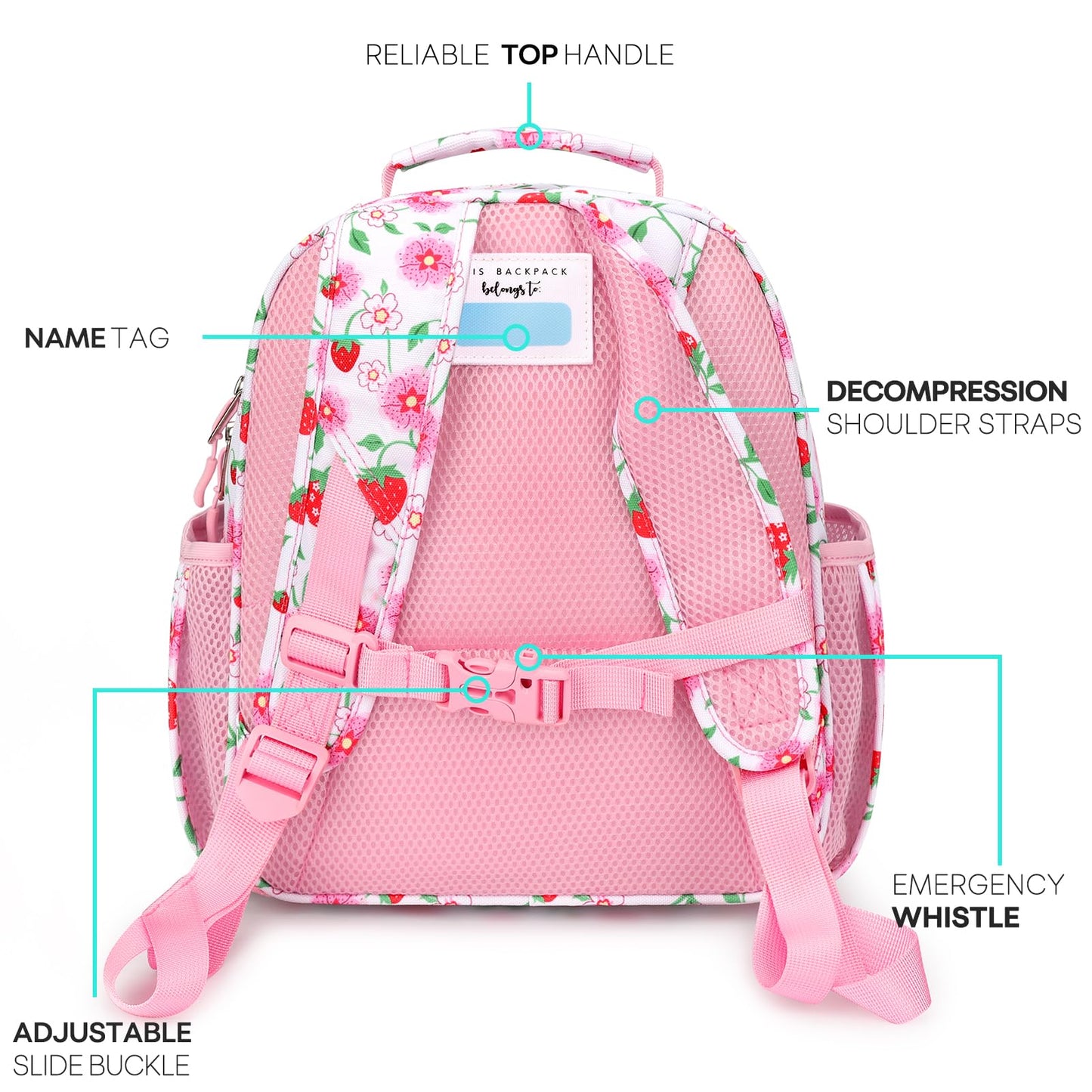 mibasies Girls Backpack 5-8: Lightweight Kids