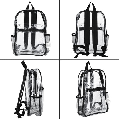 Silkfly Clear Backpacks 72-Pack, PVC Transparent