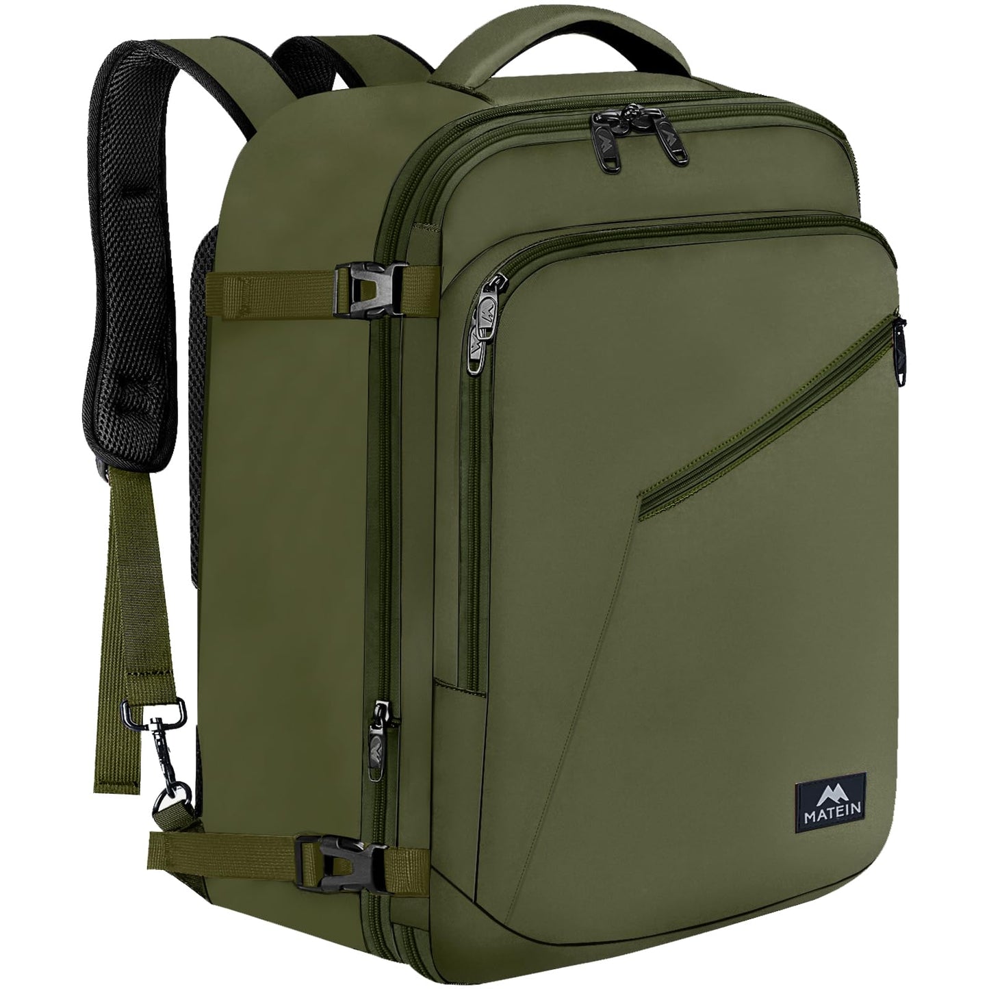 MATEIN 40L Carry-On Travel Backpack, Black