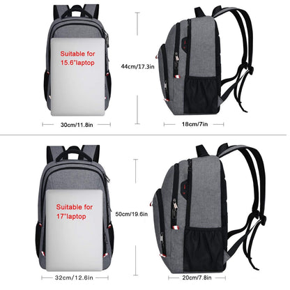 Travel Laptop Backpack, Black Backpack for Men and Women