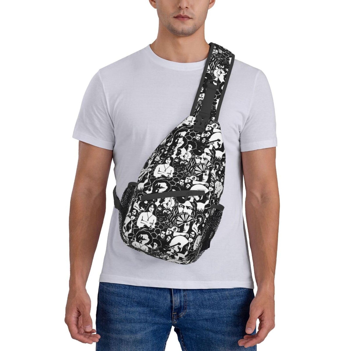 Camo Forest Hunting Sling Backpack, Unisex