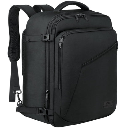 MATEIN 40L Carry-On Travel Backpack, Black