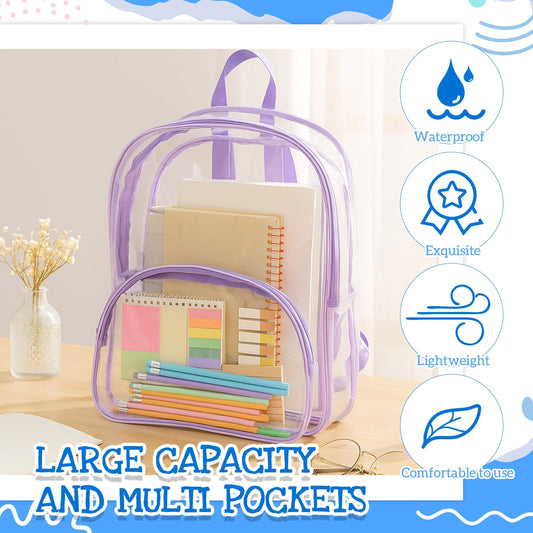 Aliceset 9" Clear Backpacks – 100 Pack