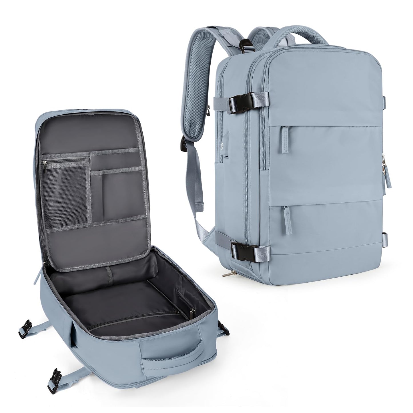 Coowoz Waterproof Travel Backpack, Peacock Blue