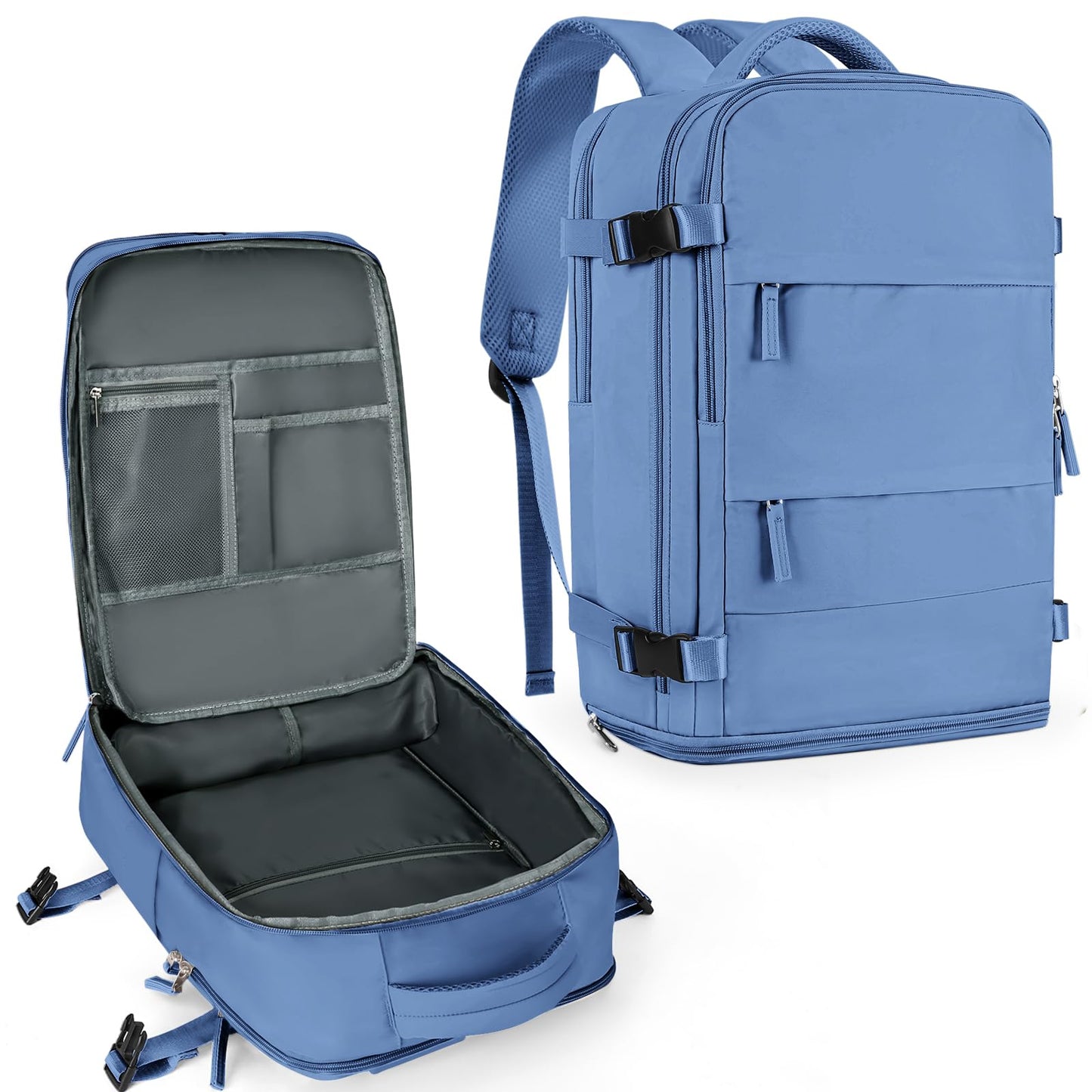 Coowoz Waterproof Travel Backpack, Peacock Blue