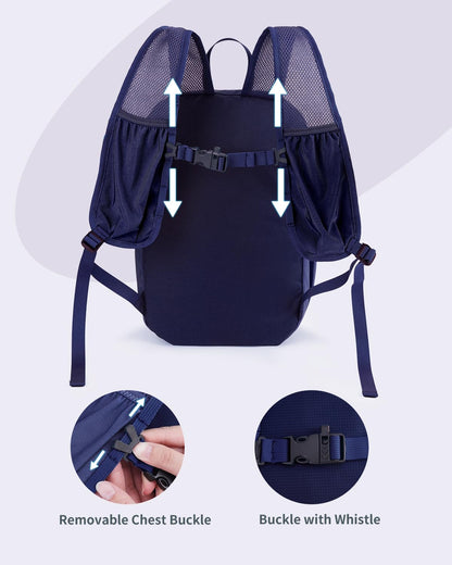 Blue Quartz 15L Ultralight Hiking Backpack, Foldable