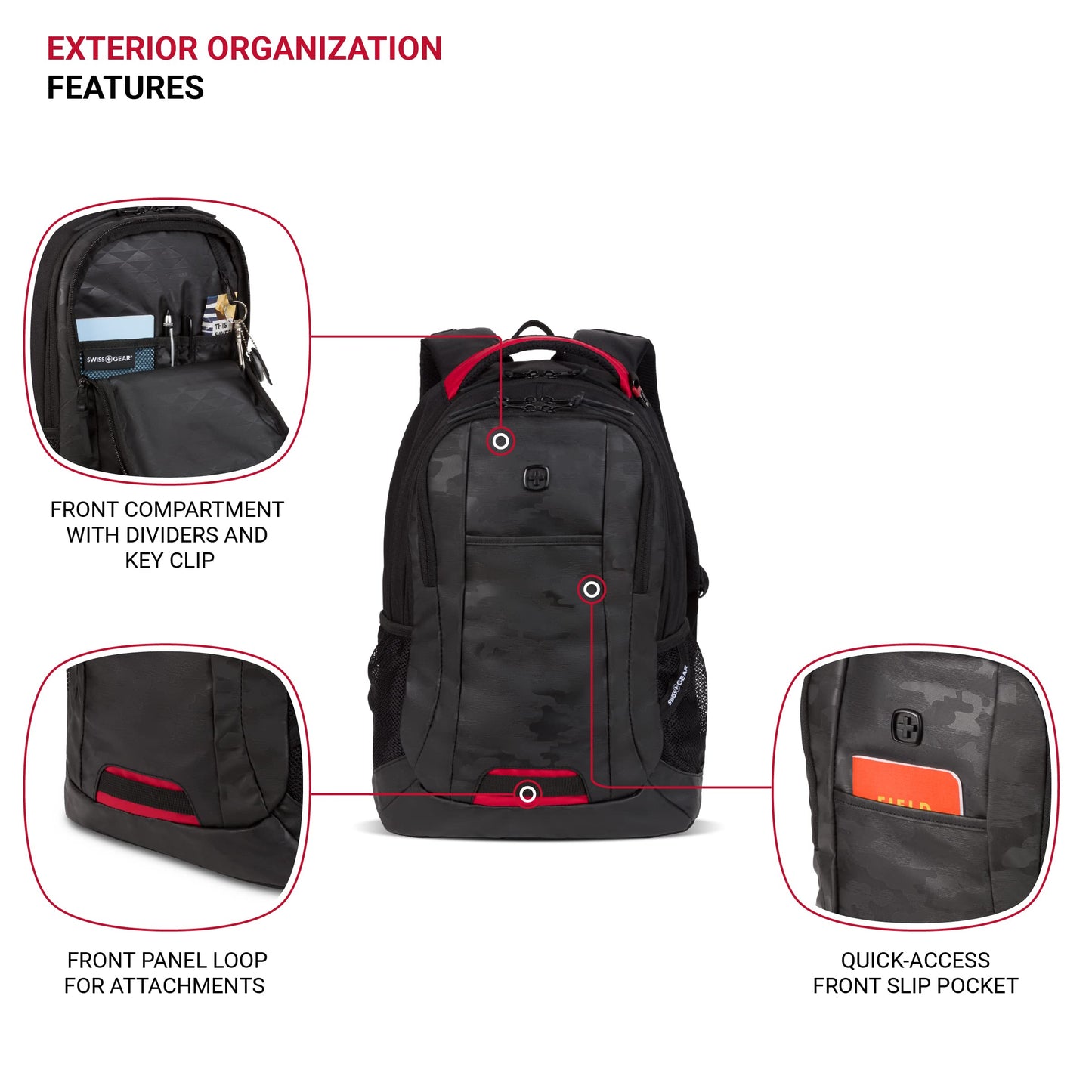 SwissGear Cecil 5505 Laptop Backpack, Pastel Brown/Black, 18-Inch