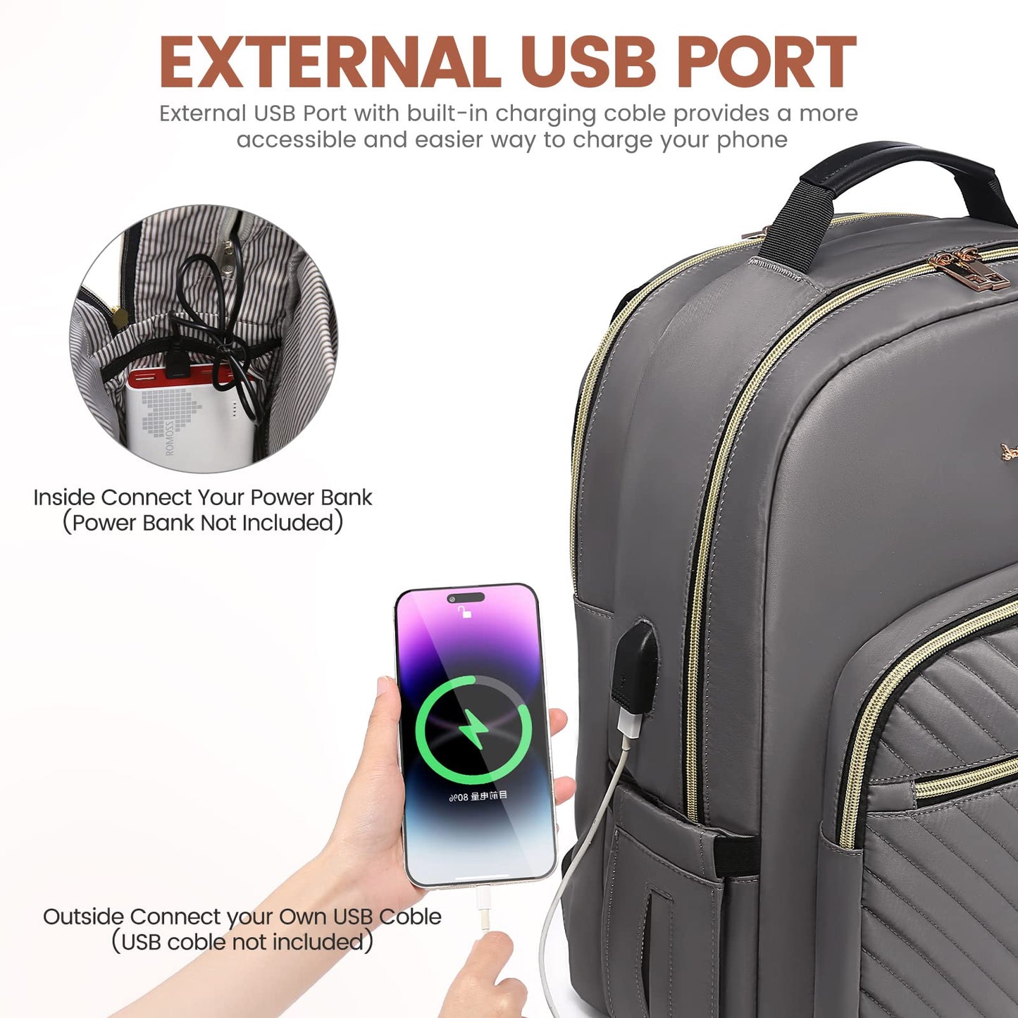 LOVEVOOK 17.3" Laptop Backpack for Women