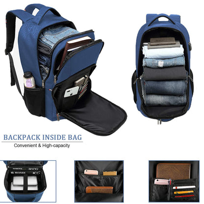 Travel Laptop Backpack, Black Backpack for Men and Women