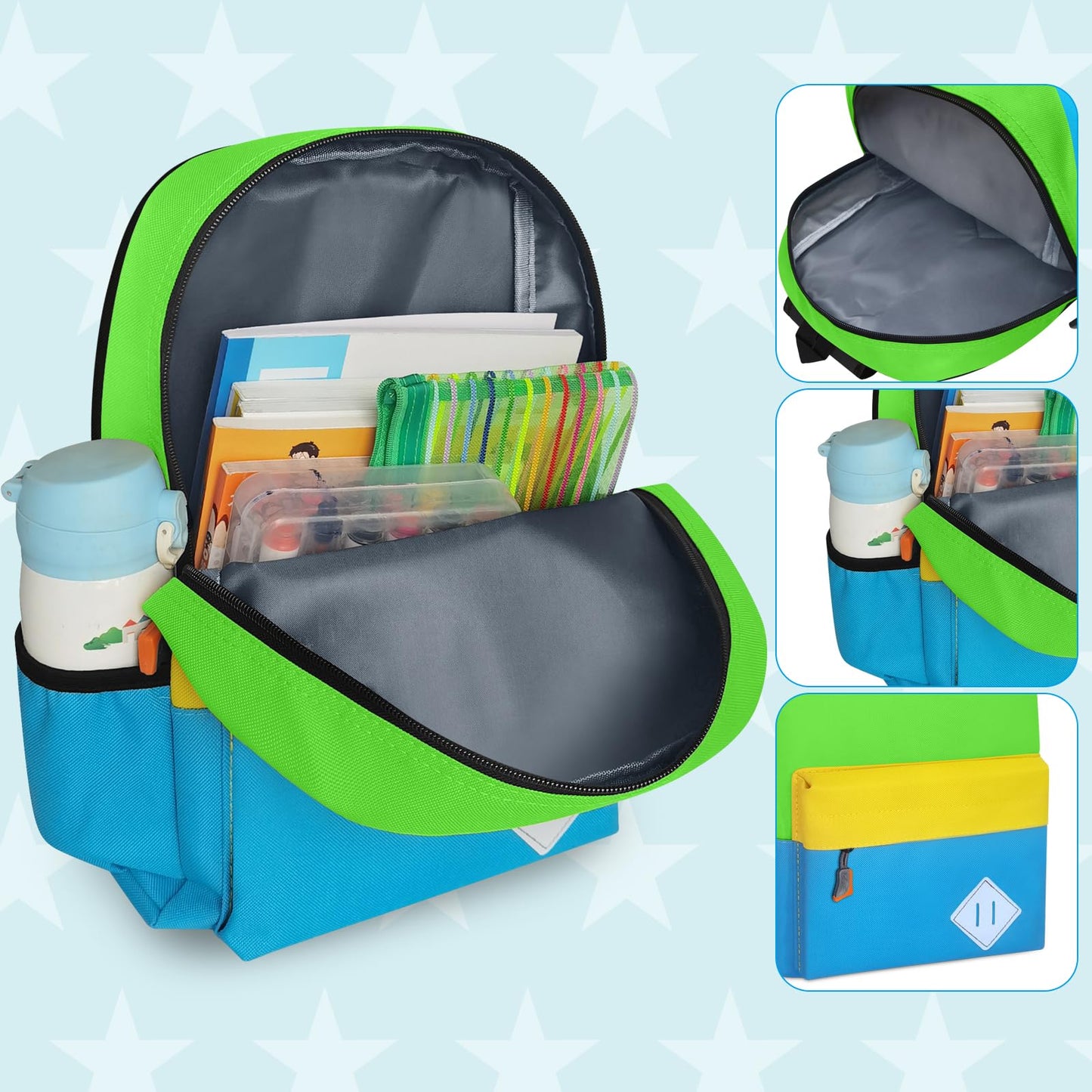 Toddler Kids Backpack for Preschool, Treasure Blue