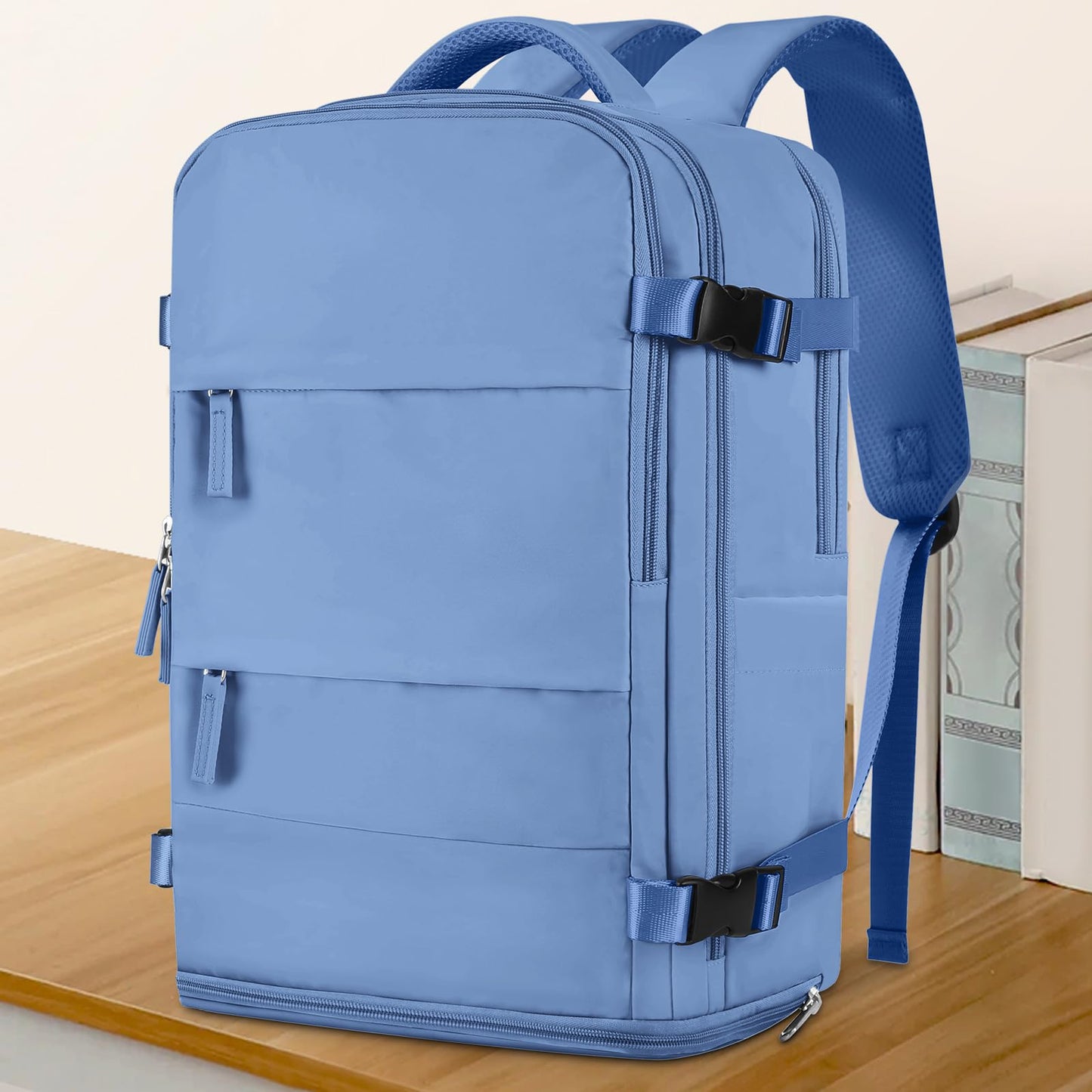 Coowoz Waterproof Travel Backpack, Peacock Blue