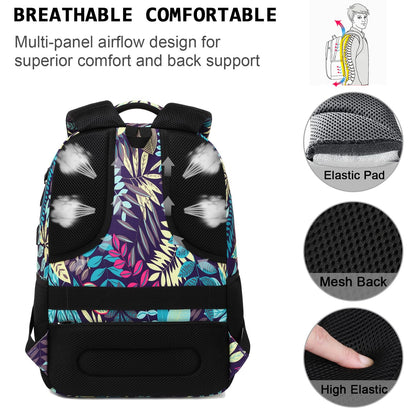 Anti-Theft Laptop Backpack with USB – 15.6" Black