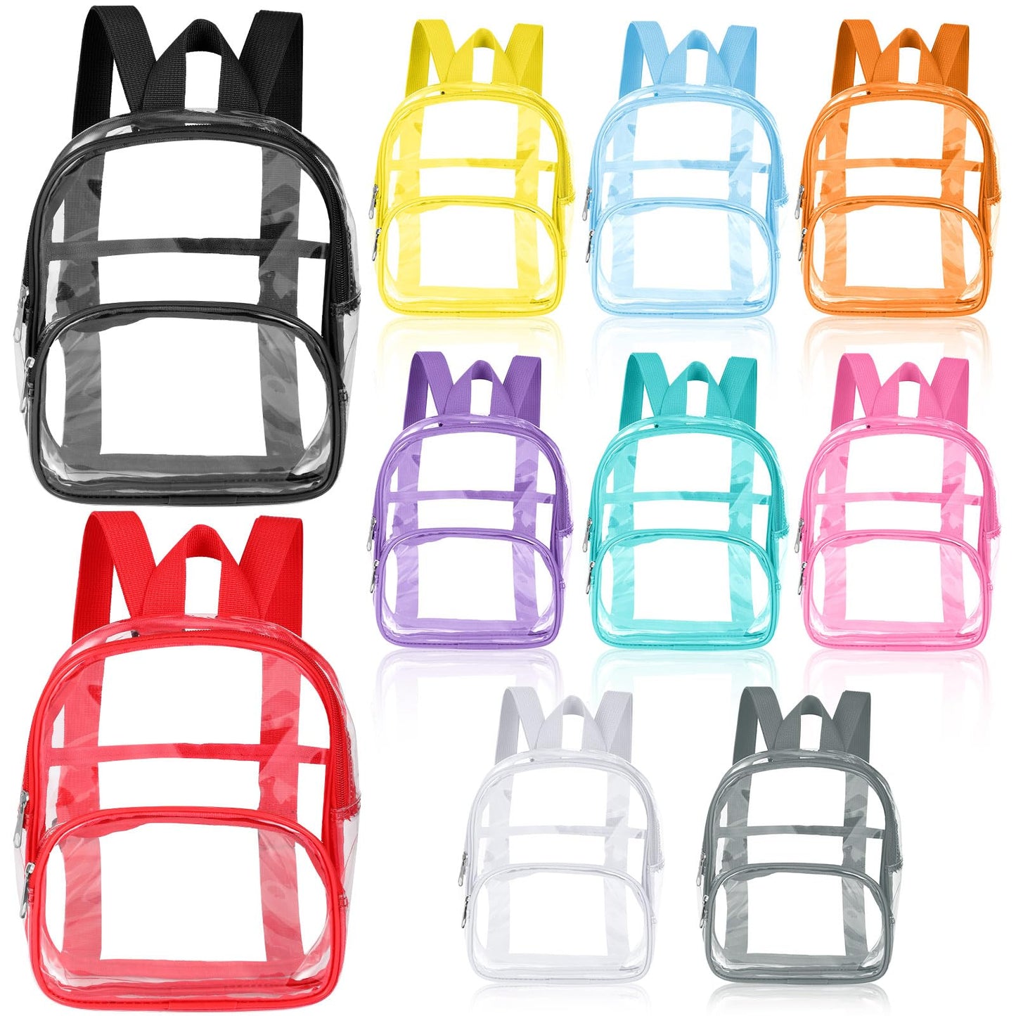 Aliceset 9" Clear Backpacks – 100 Pack