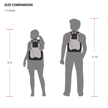 SwissGear Cecil 5505 Laptop Backpack, Pastel Brown/Black, 18-Inch