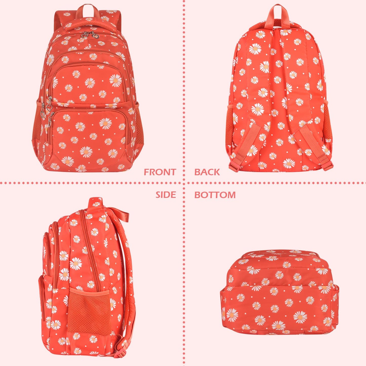 Goldwheat Daisy Backpack Set, 3pcs
