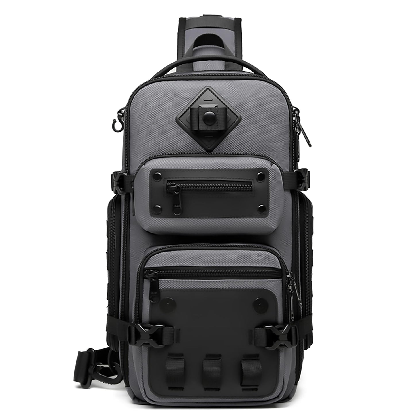 OZUKO Tactical Sling Backpack, Dark Gray