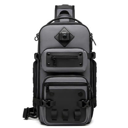 OZUKO Tactical Sling Backpack, Dark Gray