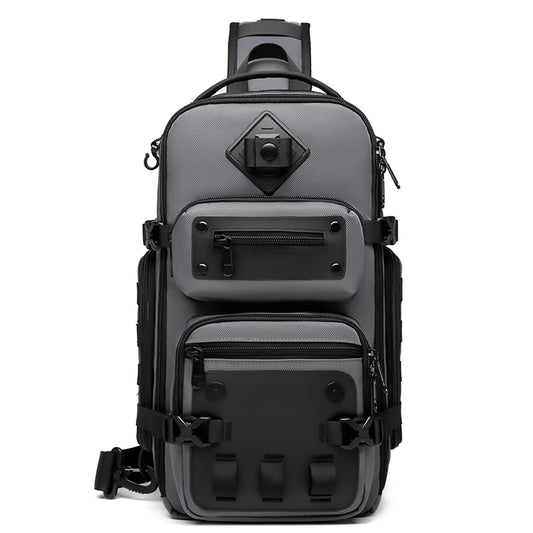 OZUKO Tactical Sling Backpack, Dark Gray