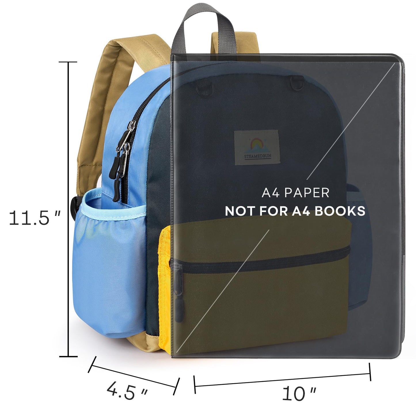 STEAMEDBUN Kids Backpack for Boys, Ages 4-8