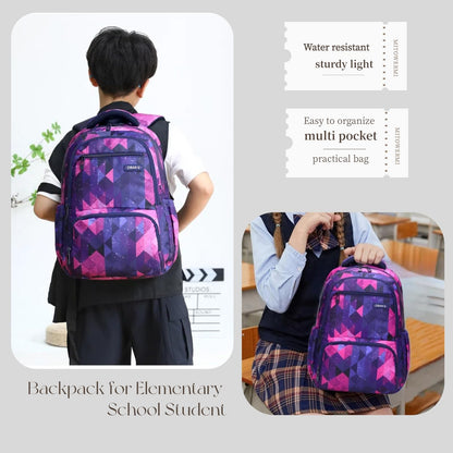 MITOWERMI Kids School Backpack, Purple