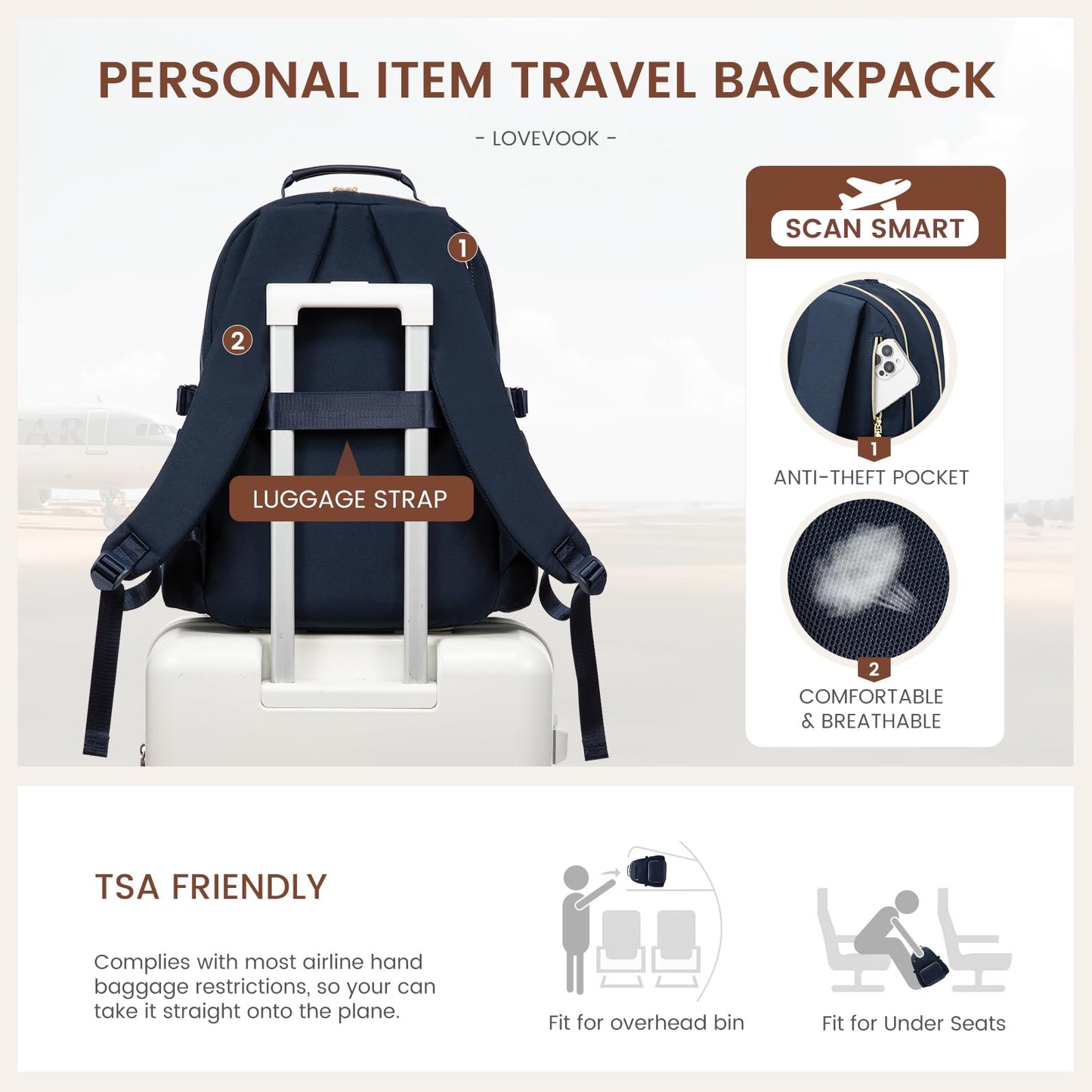 LOVEVOOK Laptop Backpack for Women