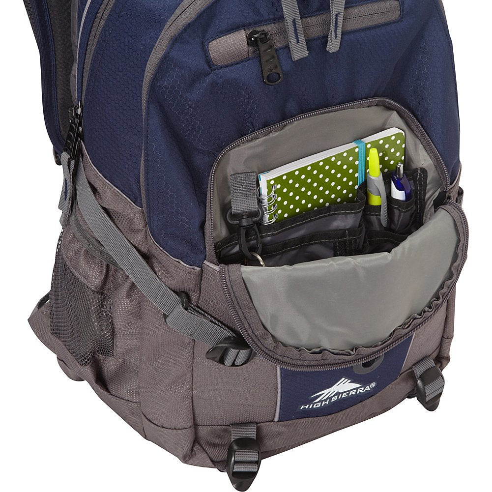 High Sierra Loop Backpack with Tablet Sleeve, Black