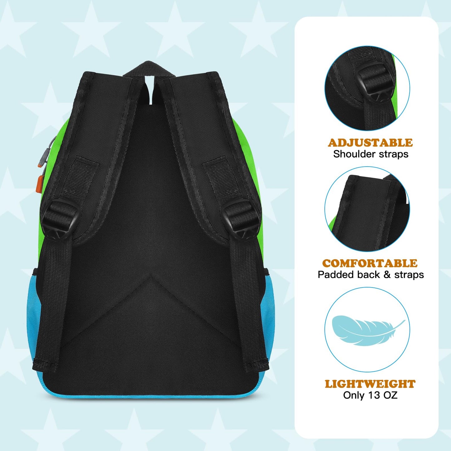 Toddler Kids Backpack for Preschool, Treasure Blue