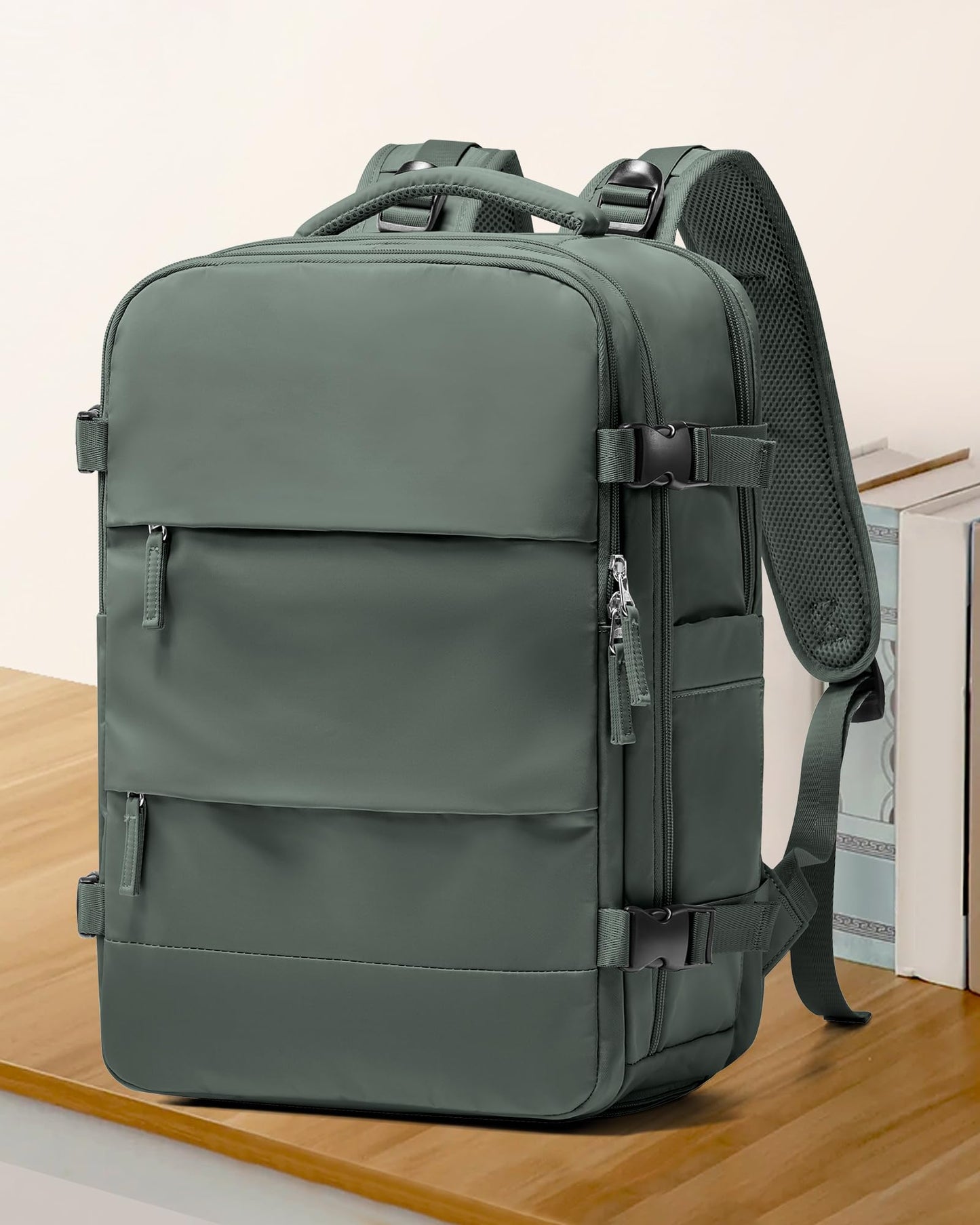 Coowoz Waterproof Travel Backpack, Peacock Blue