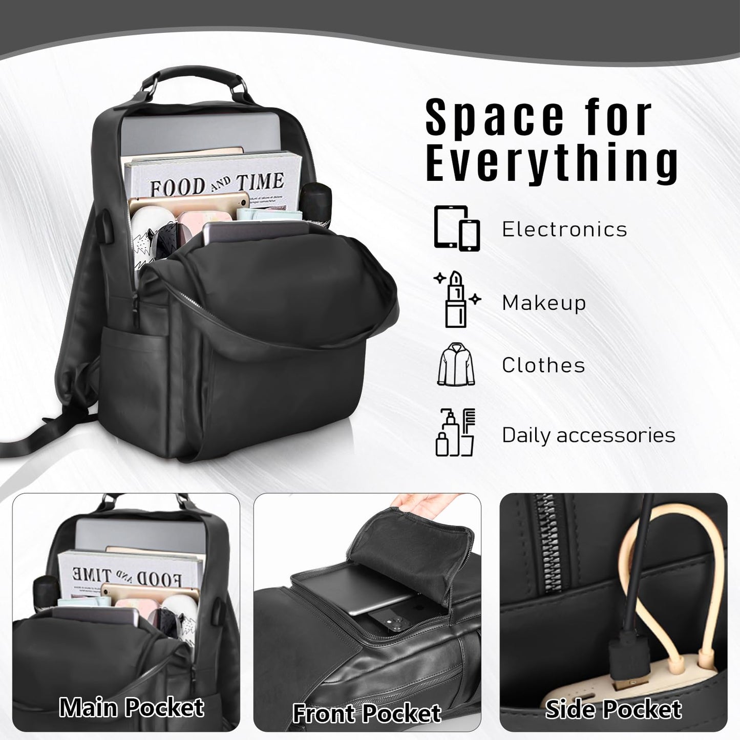 15.6" Waterproof Laptop Backpack with USB