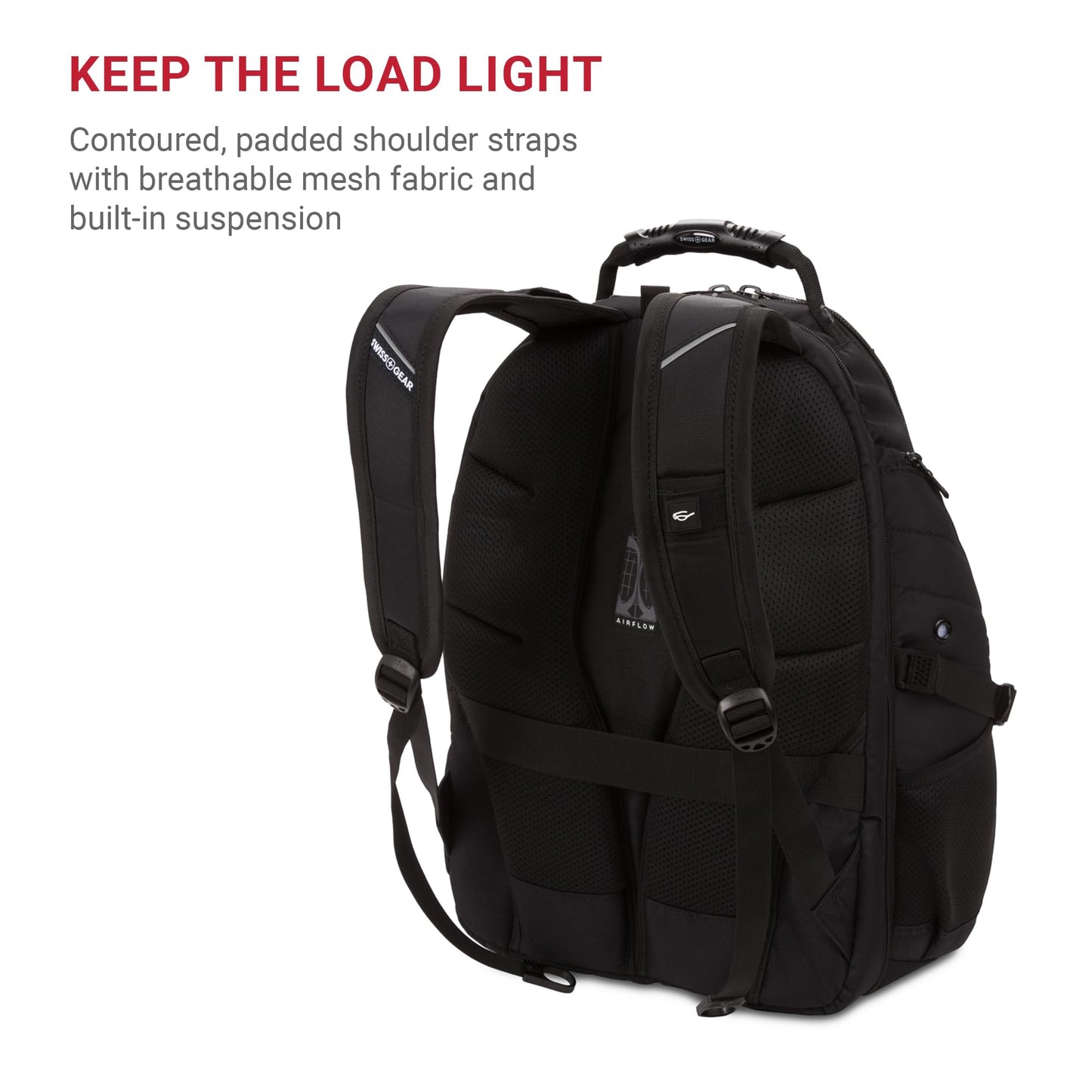 SwissGear 1900 ScanSmart TSA Laptop Backpack, 17" Black