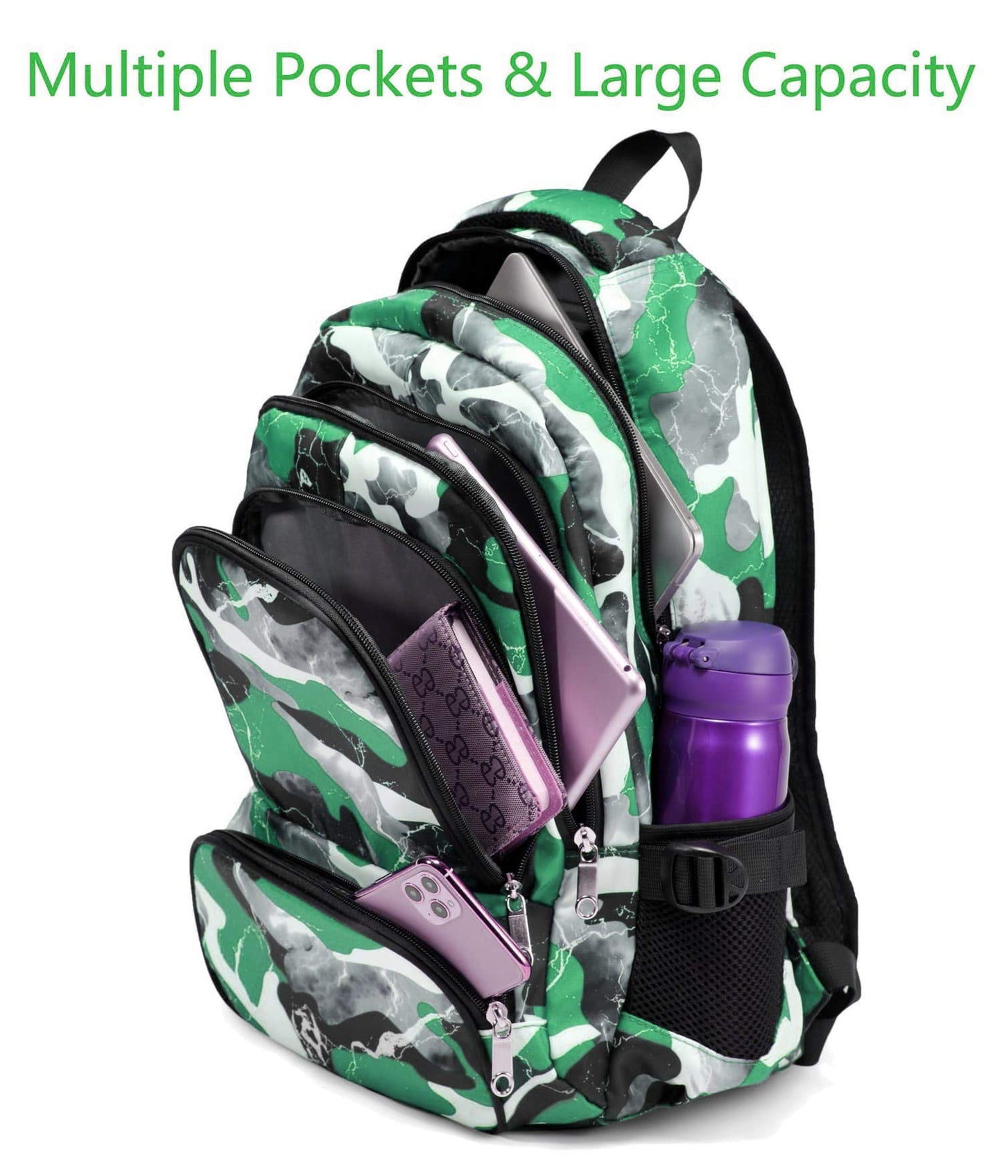 BLUEFAIRY 17" Kids Backpack for Boys