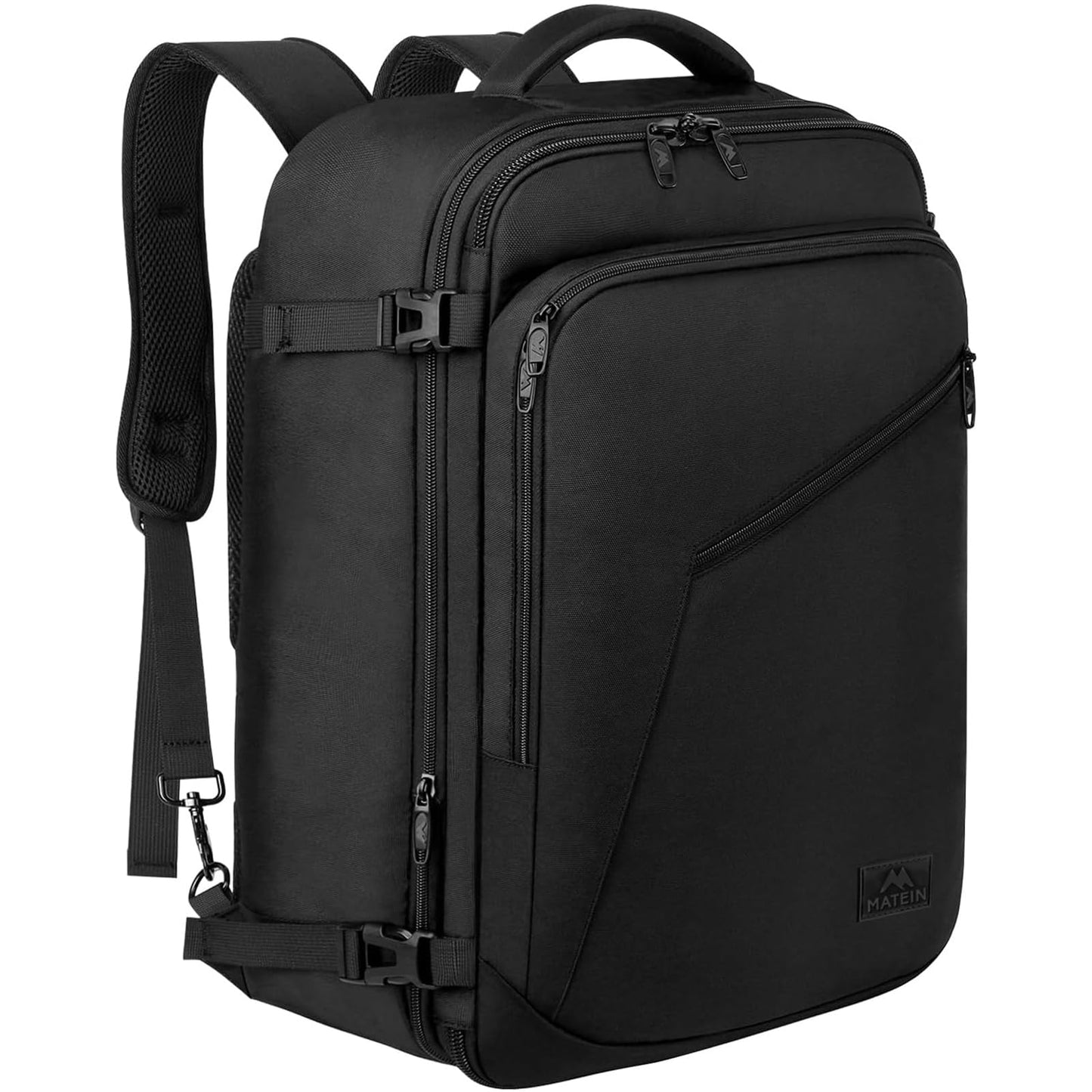 MATEIN 40L Carry-On Travel Backpack, Black