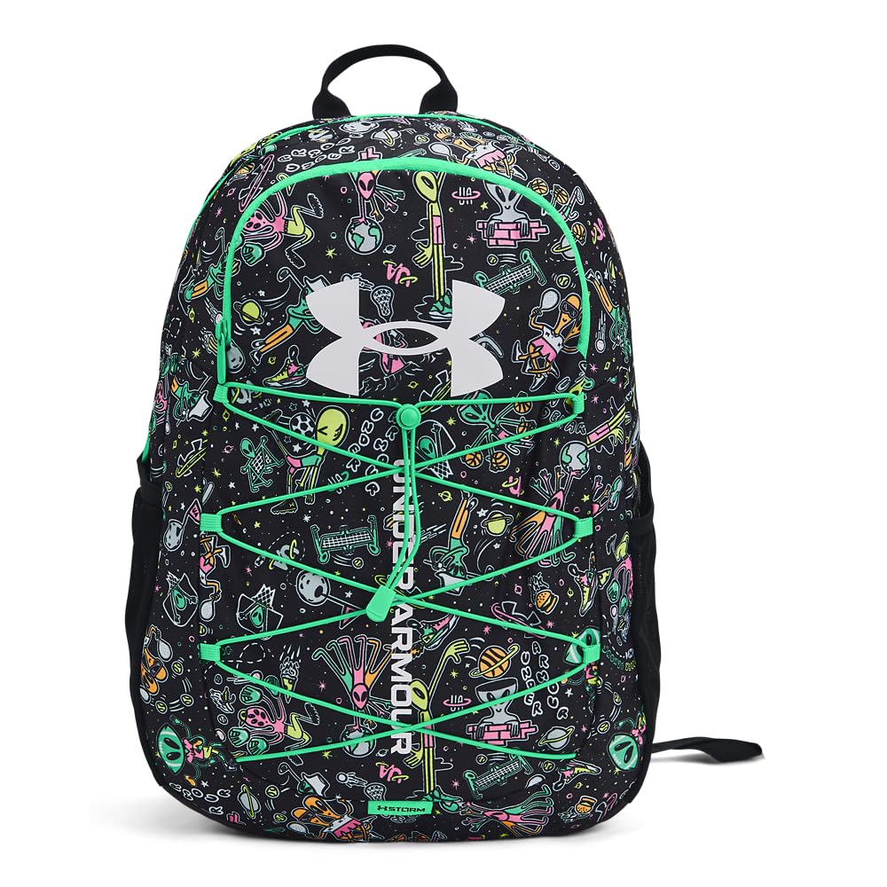 Under Armour Hustle Sport Backpack, Black/Silver