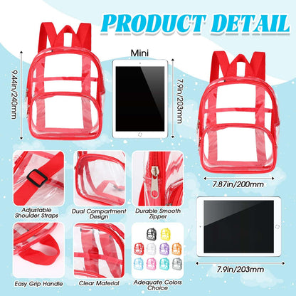 Aliceset 9" Clear Backpacks – 100 Pack