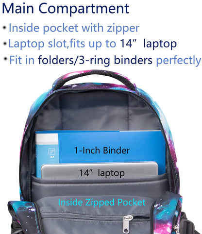 BLUEFAIRY 17" Kids Backpack for Boys