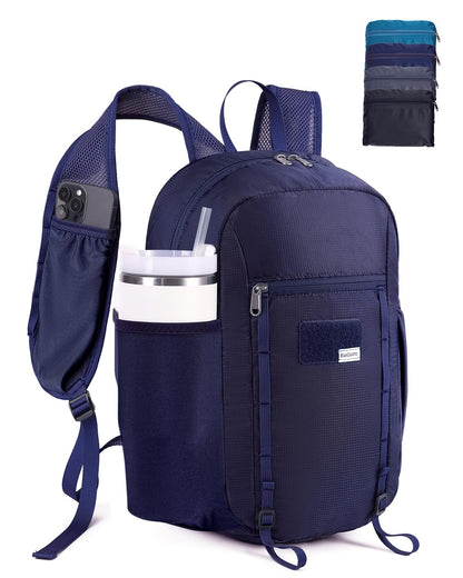 Blue Quartz 15L Ultralight Hiking Backpack, Foldable