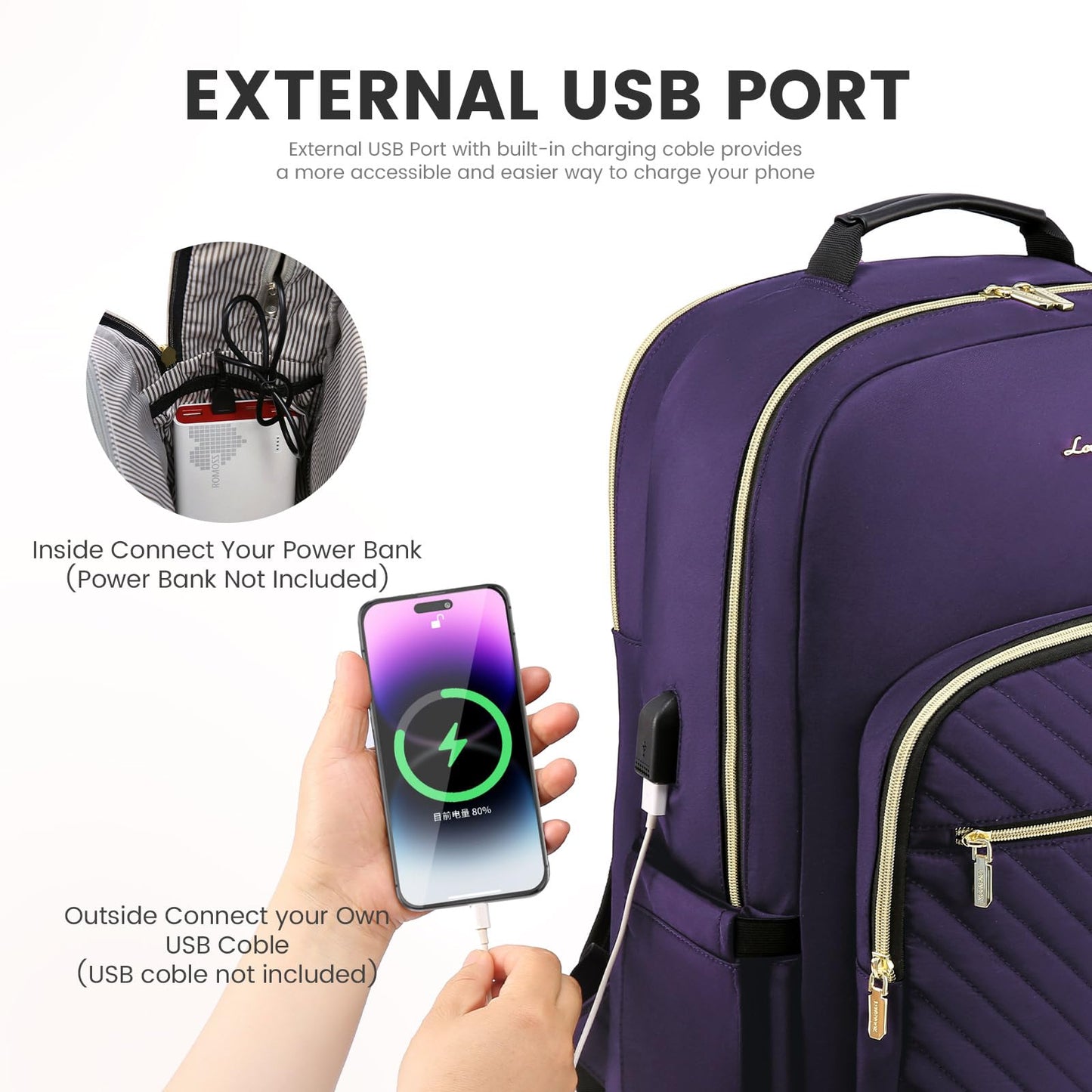 LOVEVOOK 17.3" Laptop Backpack for Women