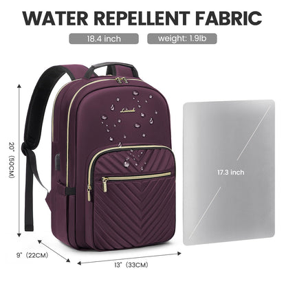 LOVEVOOK 17.3" Laptop Backpack for Women