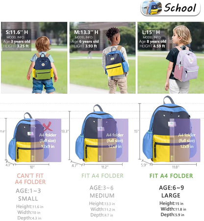 Kids Backpacks For Girls Boys, School & Travel, Large, 15