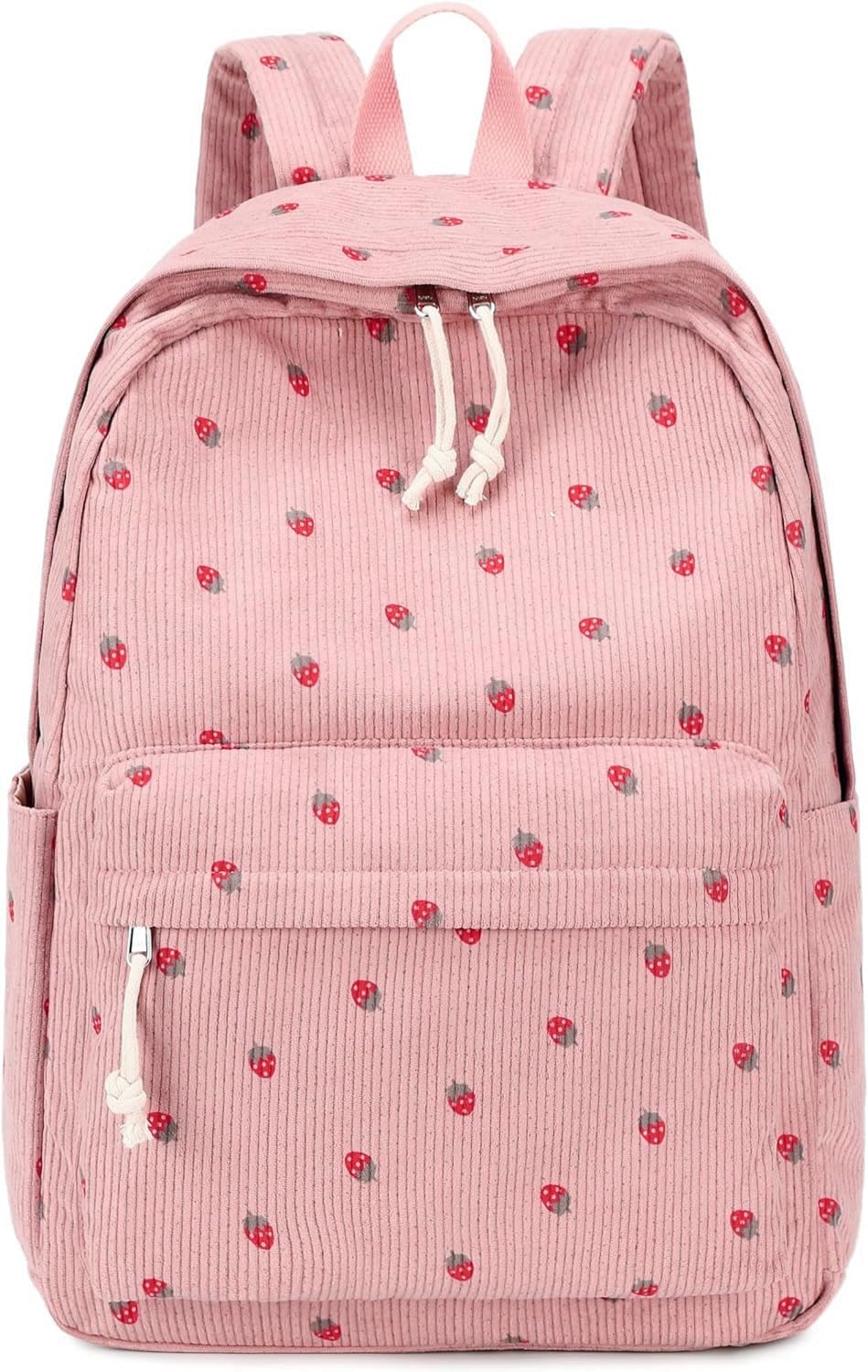 School Backpack for Teen Girls & Women, Corduroy