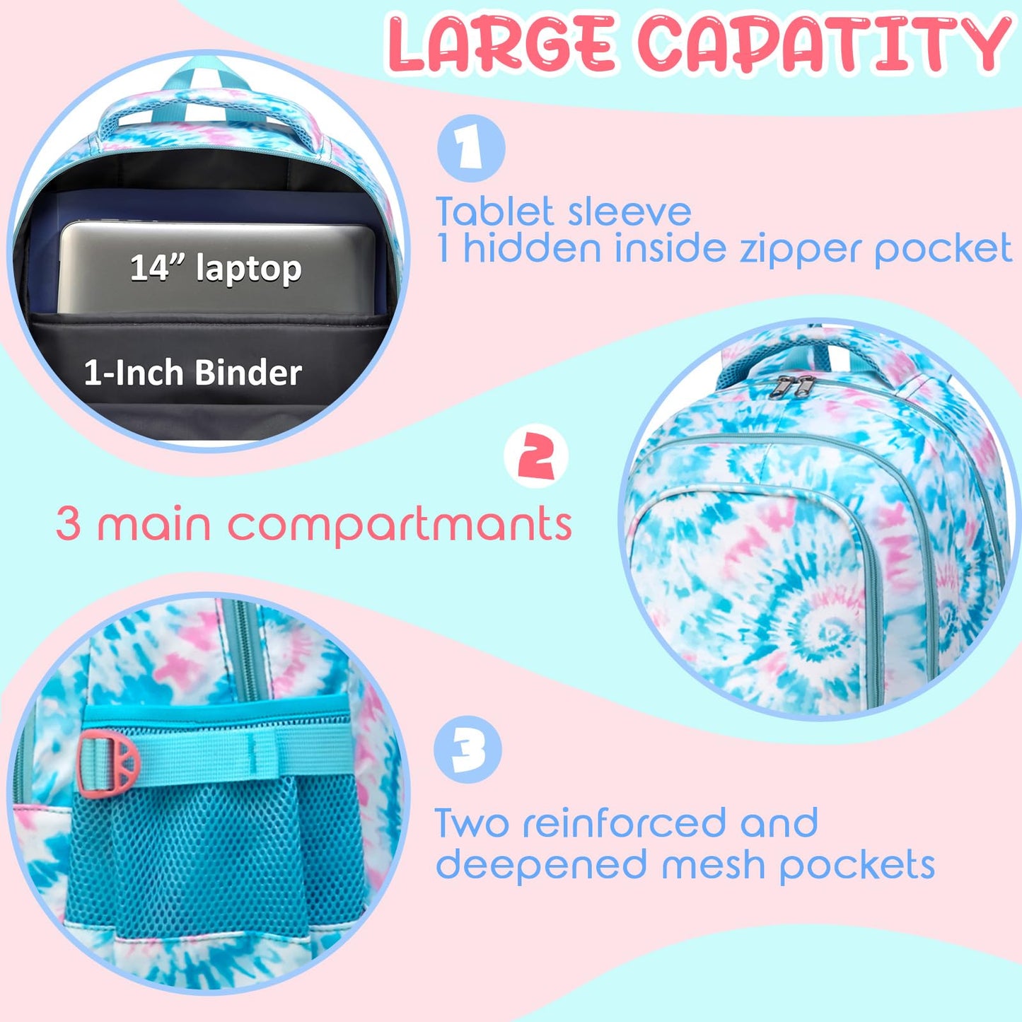 BLUEFAIRY Kids Backpack