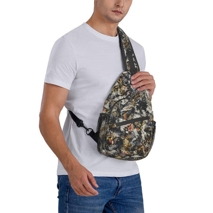 Camo Forest Hunting Sling Backpack, Unisex