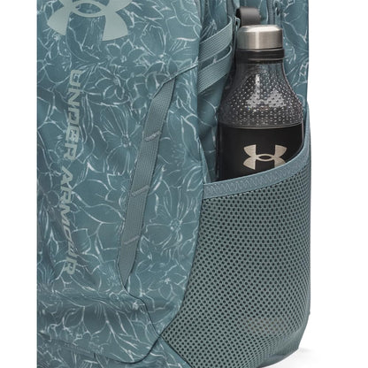 Under Armour Hustle 6.0 Backpack, Black/White