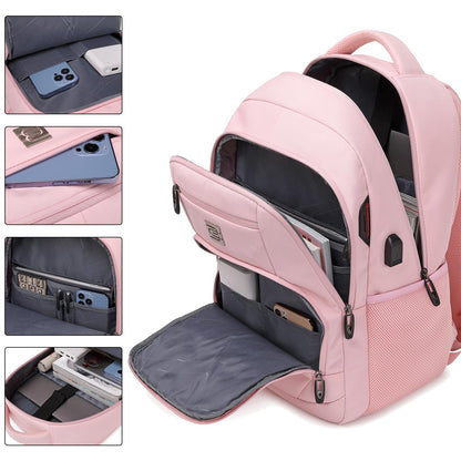 Anti-Theft Laptop Backpack with USB – 15.6" Black