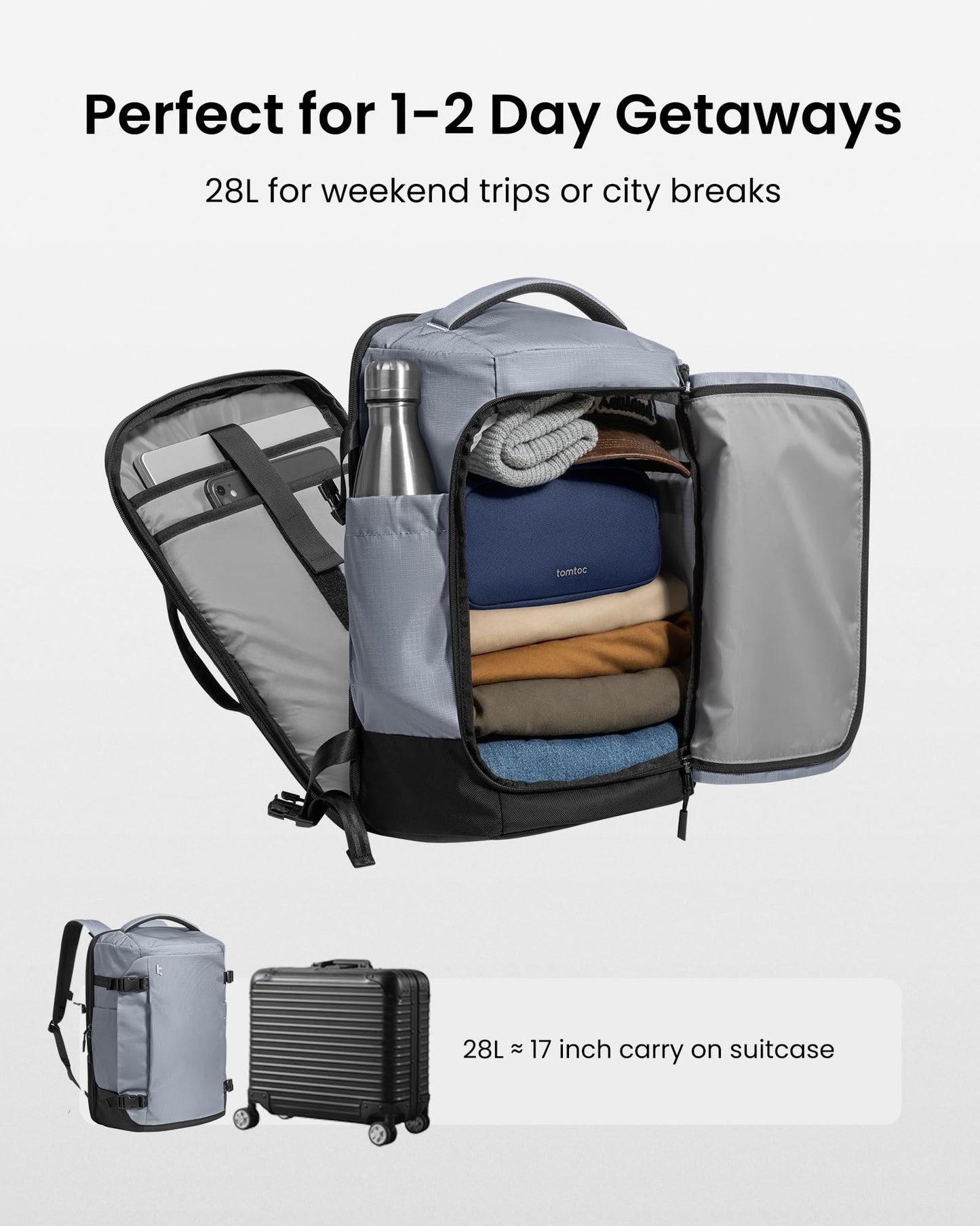 tomtoc 40L Laptop Backpack